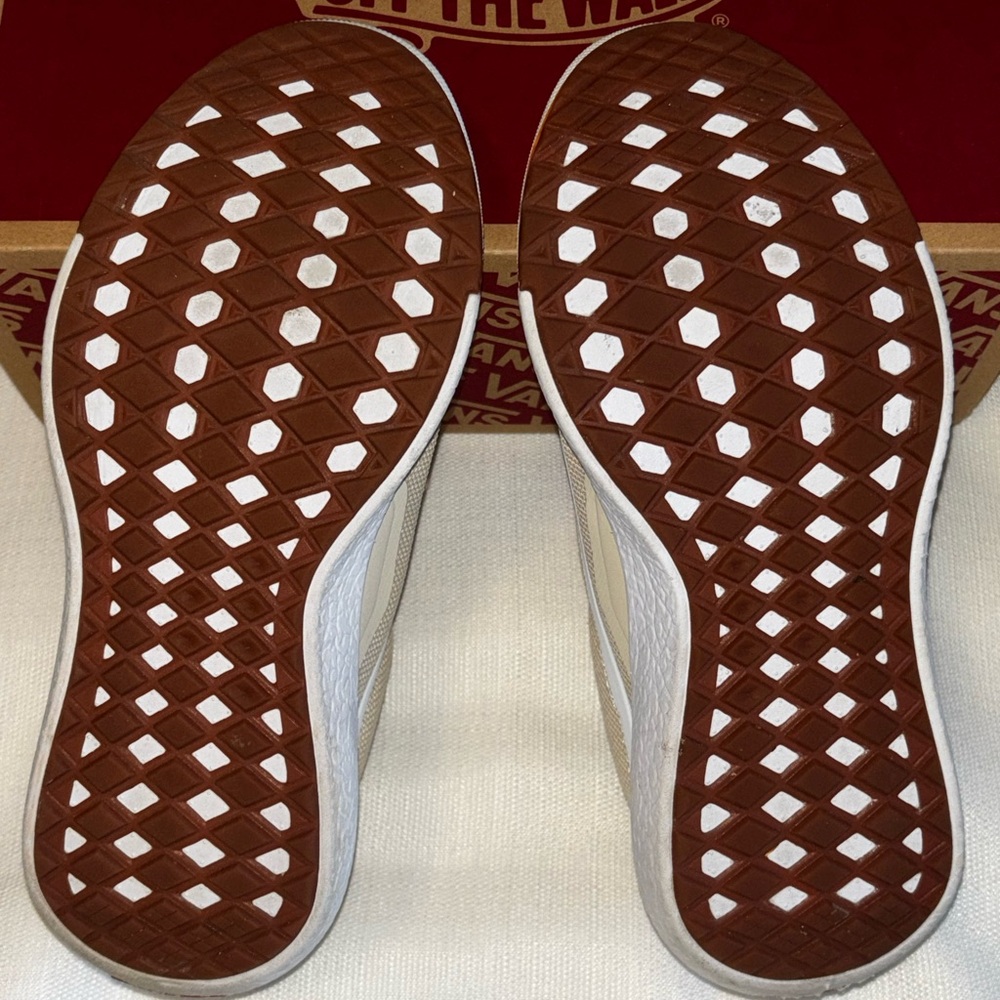 Vans Women's Vintage White Sneakers - Picture 7 of 8